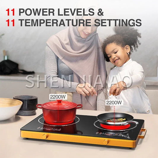High-power Electric Ceramic Stove Induction Cooker Hotpot Plate Noodle Cooking Furnace Tea Brewing Water Boiler Heater 220V